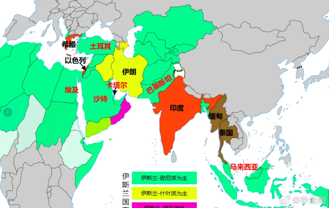 【与逊尼派为主的国家搞好关系更有意义】
　　2026年，全球逊尼派17-18亿，什叶派2-3亿。埃及、沙特和巴基斯坦都是逊尼派为主的国家。阿曼大多数属于‌伊巴德教派‌，宗教氛围相对温和包容，较少发生严重的宗教冲突。‌‌ ​​​​