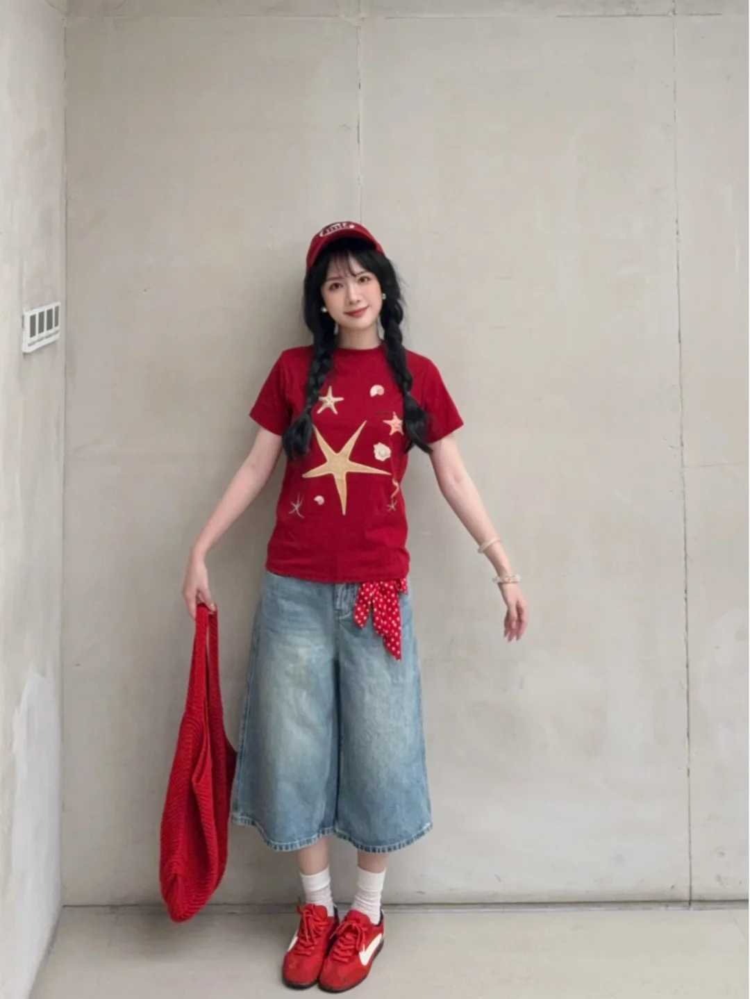 正肩T➕七分裤outfits*3🍎我的年度爱穿神裤！
