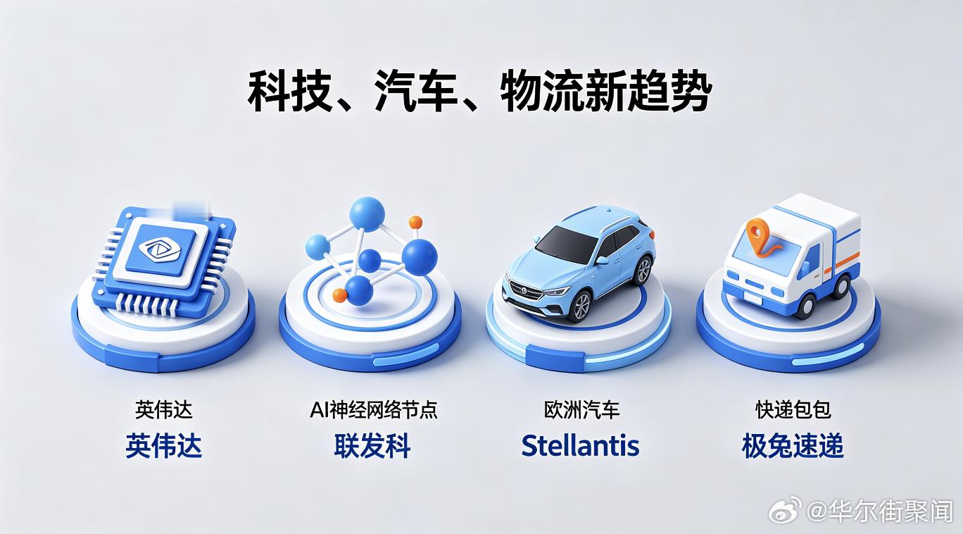 英伟达、Stellantis、极兔速递产业动态：全球芯片、汽车、物流行业迎来多重战略变局
进入 2026 年下半年，全球科技、汽车、物流赛道集中出现多项具备行业风向标意义的企业战略动作。半导体领域算力巨头通过资本手段深化产业链协同；跨国车企通过组织架构调整，应对欧洲电动化浪潮带来的竞争压力；快递 ​