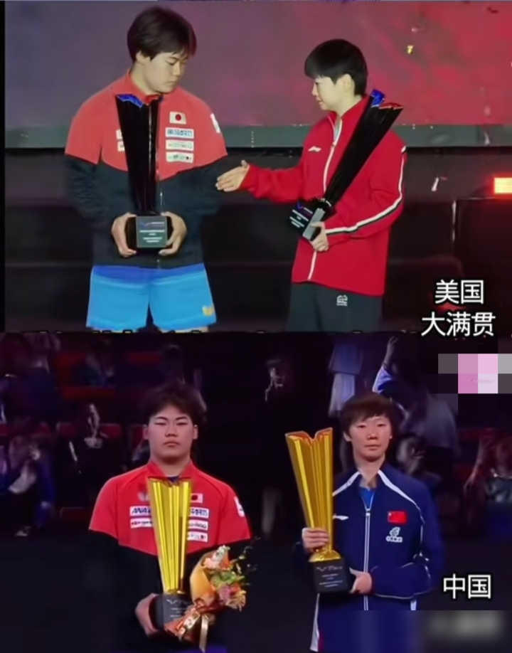 19岁，把林昀儒干了，登顶世界第一。松岛辉空这小子，真不是来旅游的。
4比3，决胜局11比9。2026年WTT中国大满贯，他捧走男单冠军。同一天，王曼昱拿了女单冠军。颁奖合影，俩人并肩站着，脸一个比一个绷得紧。
有意思的是，七年前他12岁来中国交流，跟国乒的人合照，笑得跟朵花似的，两眼放光。现在