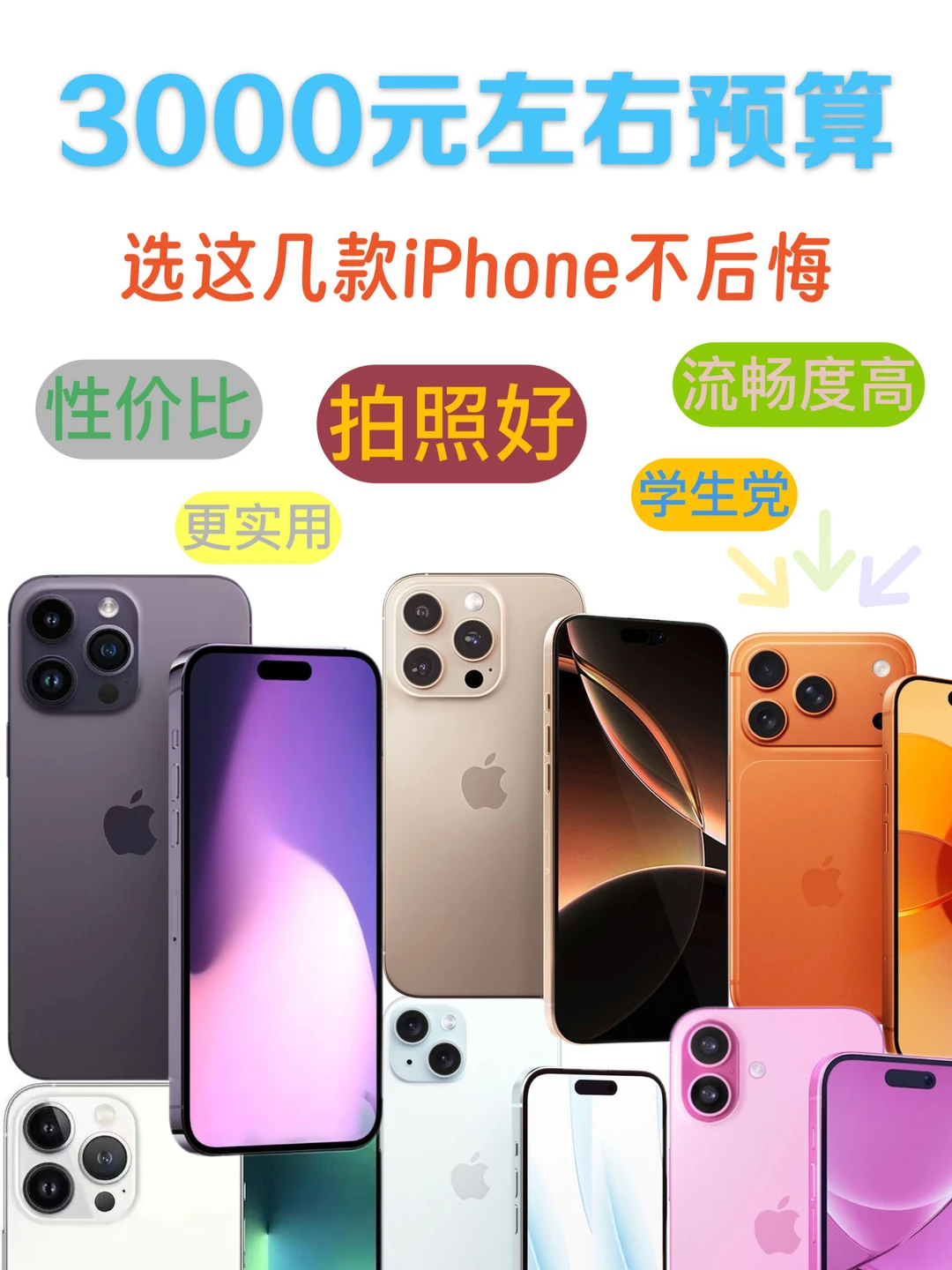 3000元预算！2026年这几款手机入手不后悔