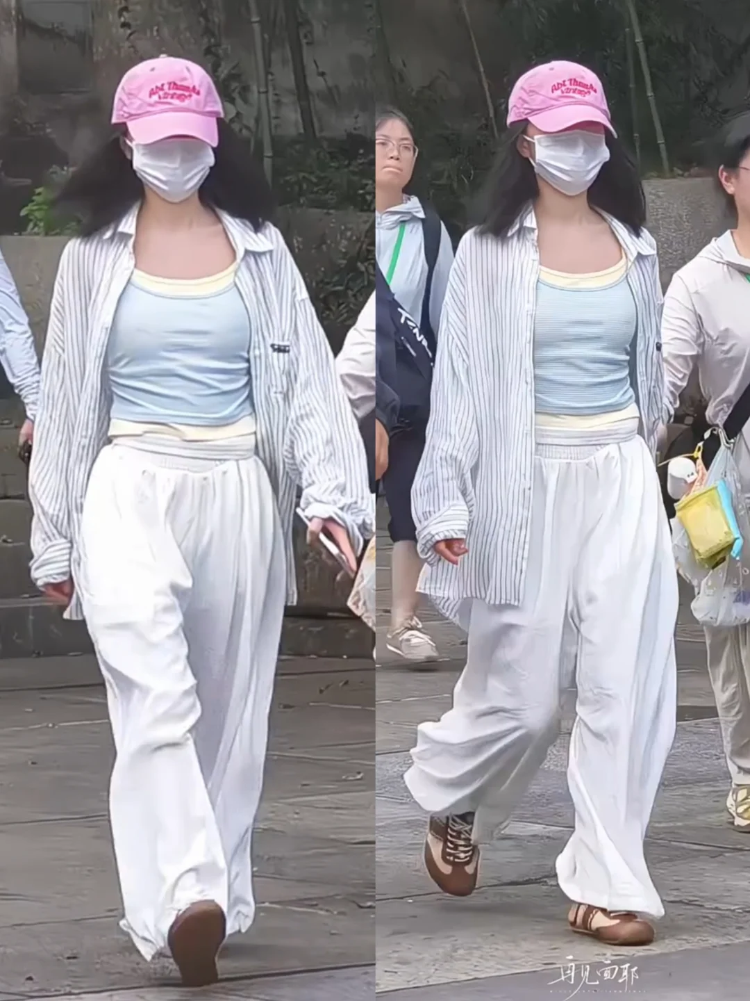 赵今麦今日下班私服｜这套look好清爽