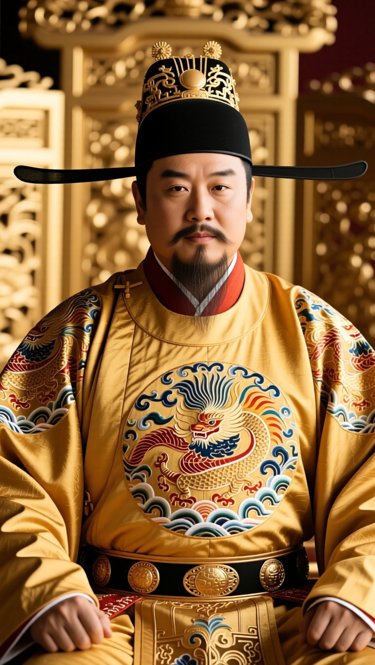 朱元璋（1328—1398），是中国历史上极具分量的一位人物。他从贫苦农民出身，历经战乱与流离，最终建立明朝，成为开国皇帝。朱元璋的一生，既是时代巨变的缩影，也是个人奋斗与政治智慧的集中体现。他的崛起不仅改变了中国的政权格局，也深刻影响了后世的政治制度与社会风貌。

朱元璋出生于元末动荡时期。元朝后