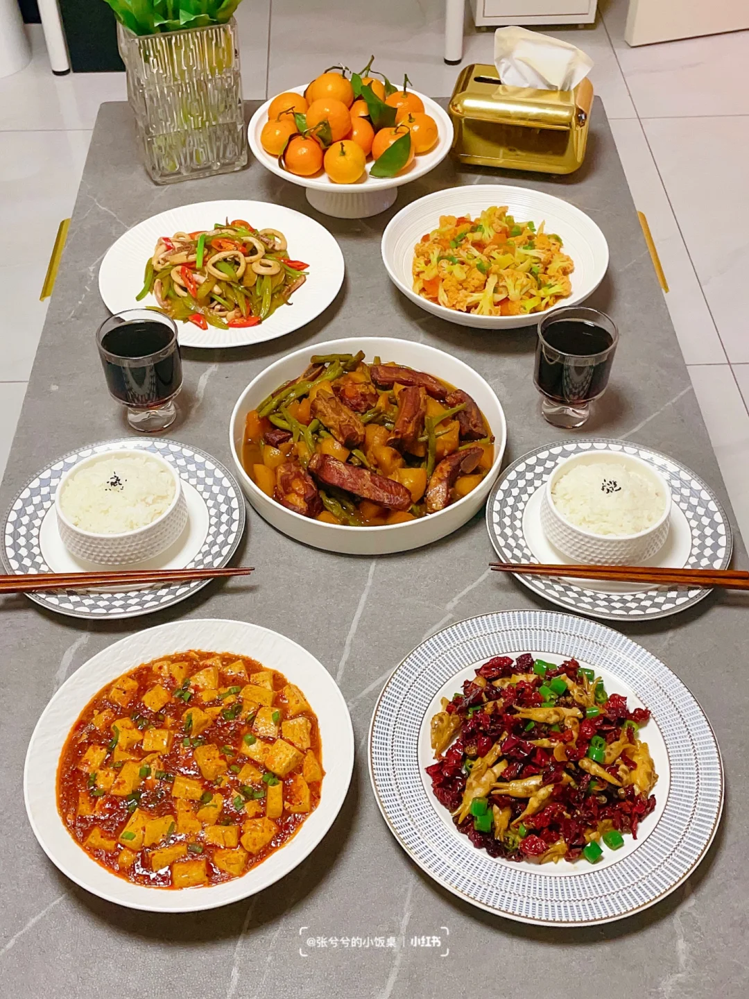 家常菜｜排骨土豆炖豆角🌟麻婆豆腐🌟炒鱿鱼
