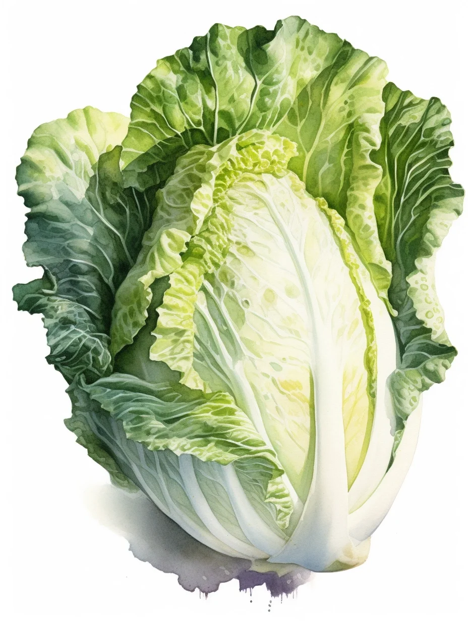 水彩 白菜 各种白菜