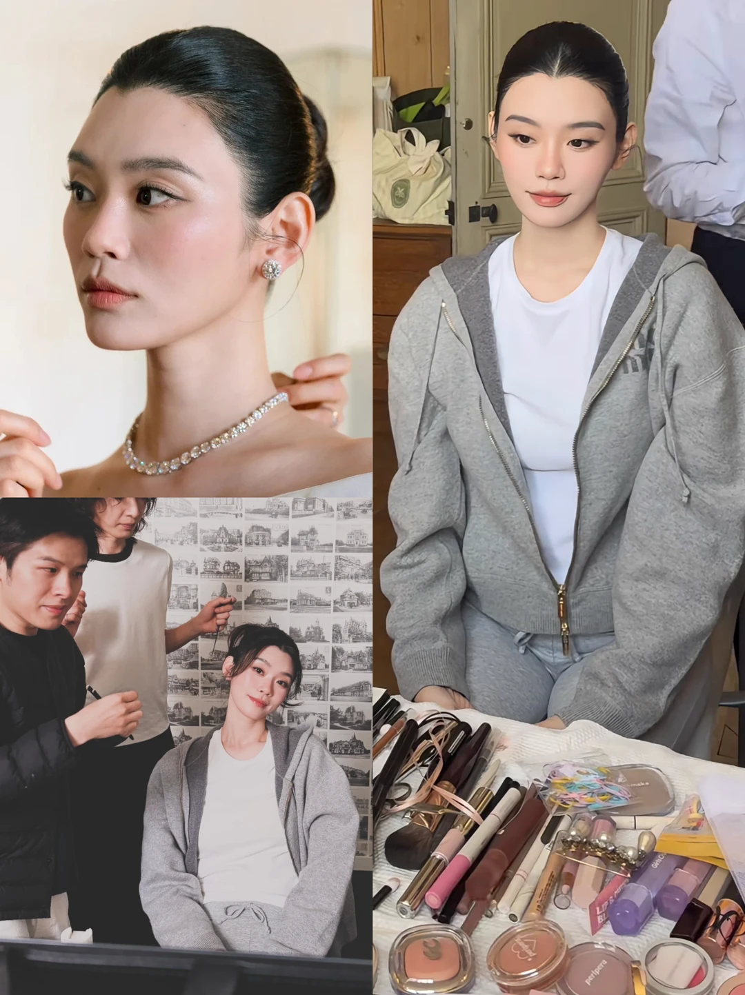 奚梦瑶和婚礼化妆师是九年老友💕超懂她的美