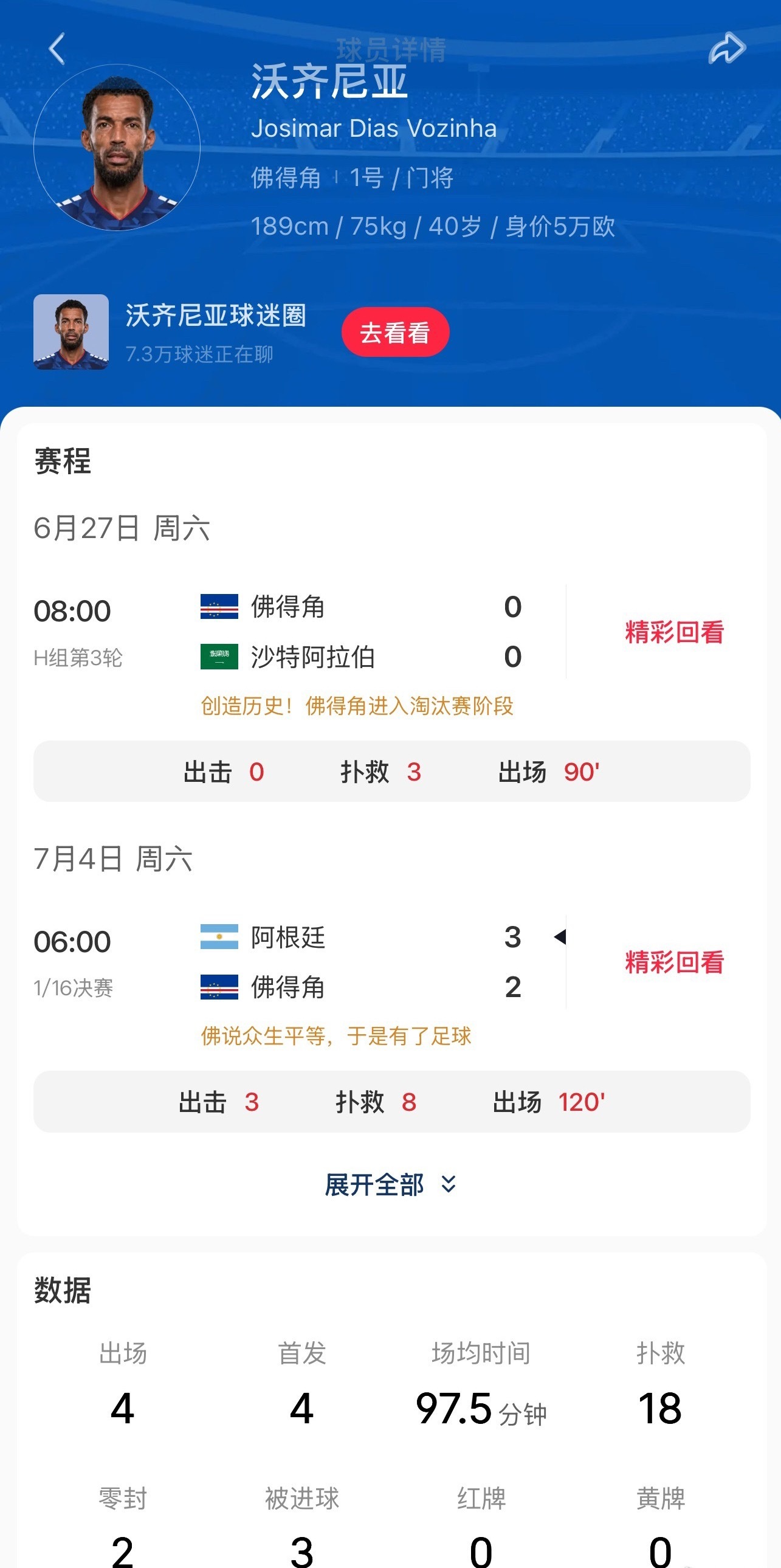 拒绝流量高薪只为纯粹足球！佛得角门神公开拒绝迈阿密邀约，直言自己不是营...