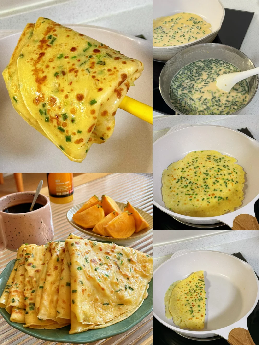 这个鸡蛋饼早餐在我们家很受欢迎