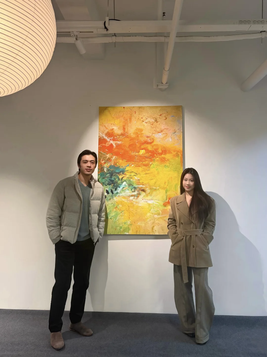 给新家买了一幅清潭潜龙