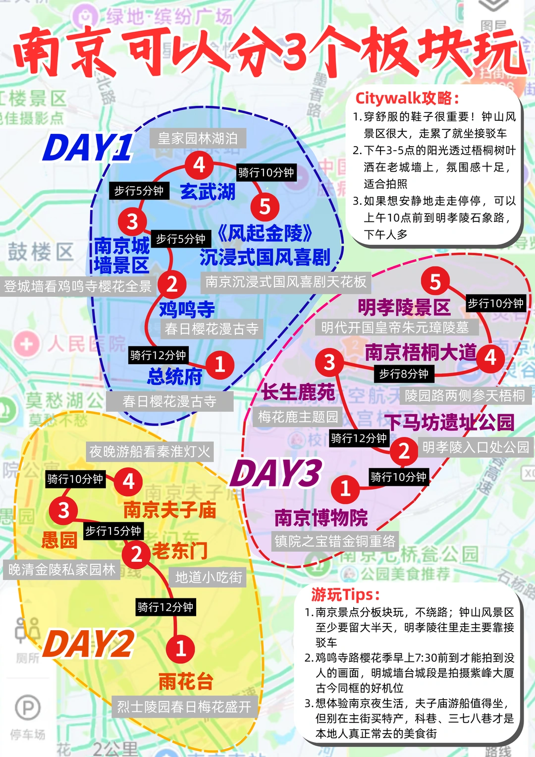 南京三天两夜怎么玩？保姆级攻略直接抄！🗺️