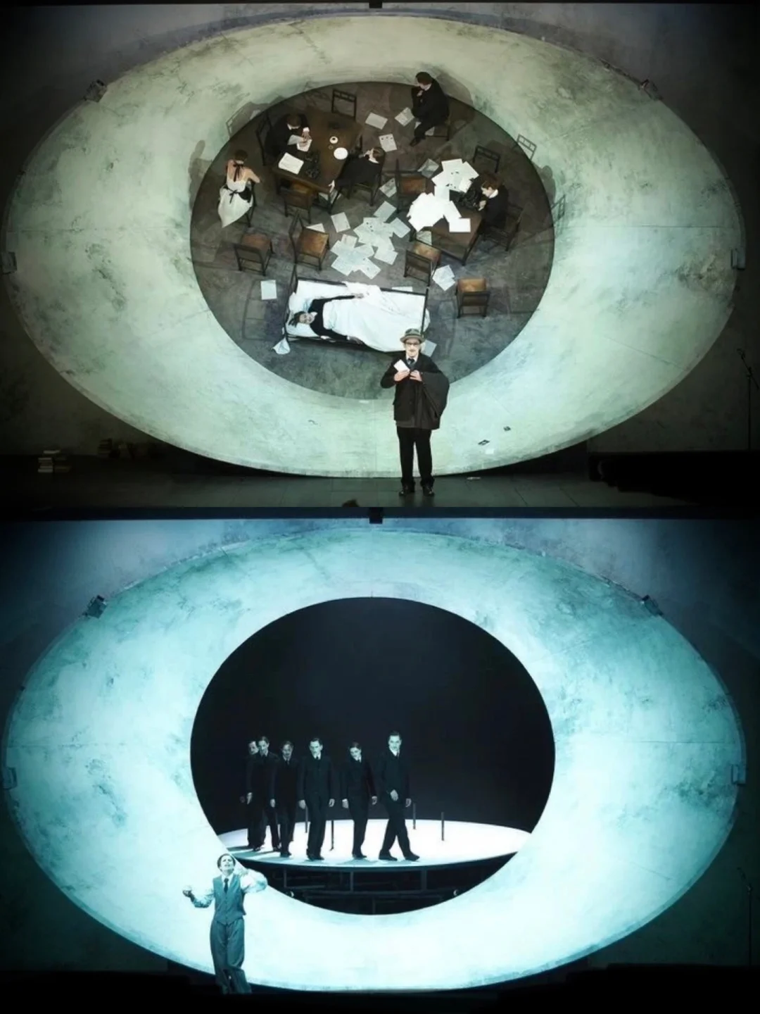 将舞台设计打造出失衡与平衡的虚幻世界