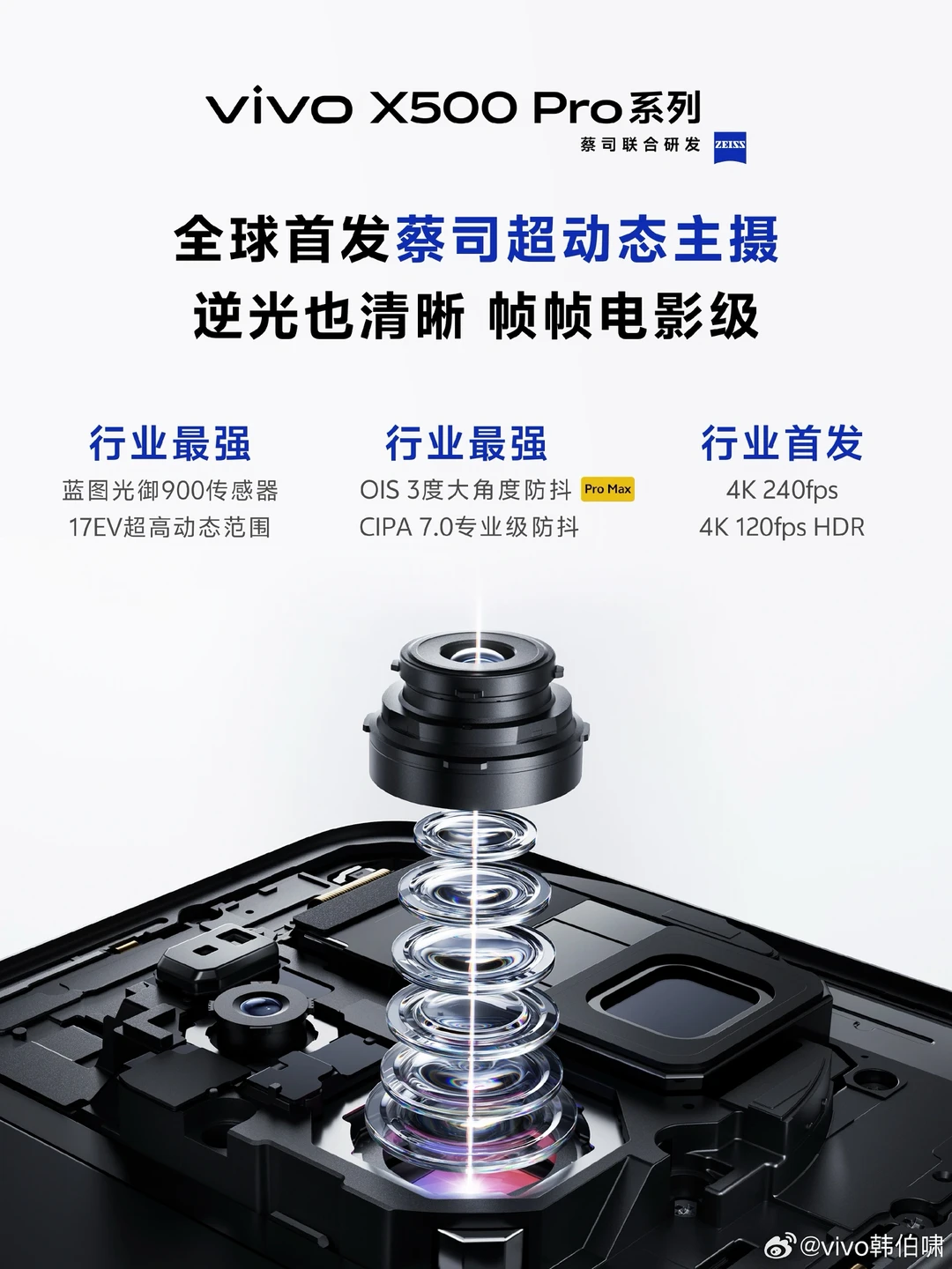 Vivo X500 Pro Max 预热，继续影像灭霸