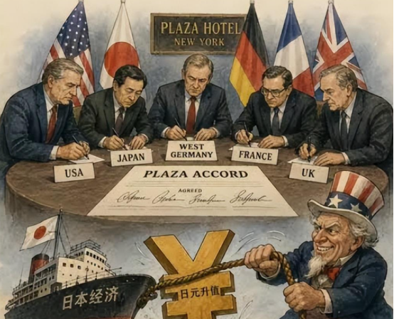 终于看明白了，美国又想拿广场协议那套对付中国！当年逼日本签半导体协议直接把芯片产业打残，现在对华芯片加税25%、封锁设备、强推友岸外包！可中国不是日本，主权完整、14亿人大市场、全产业链独一份、芯片自给率2027年要冲68%！美国这剧本四十年前就演过了，拿到今天来注定演不下去！
 
说白了，美国现在
