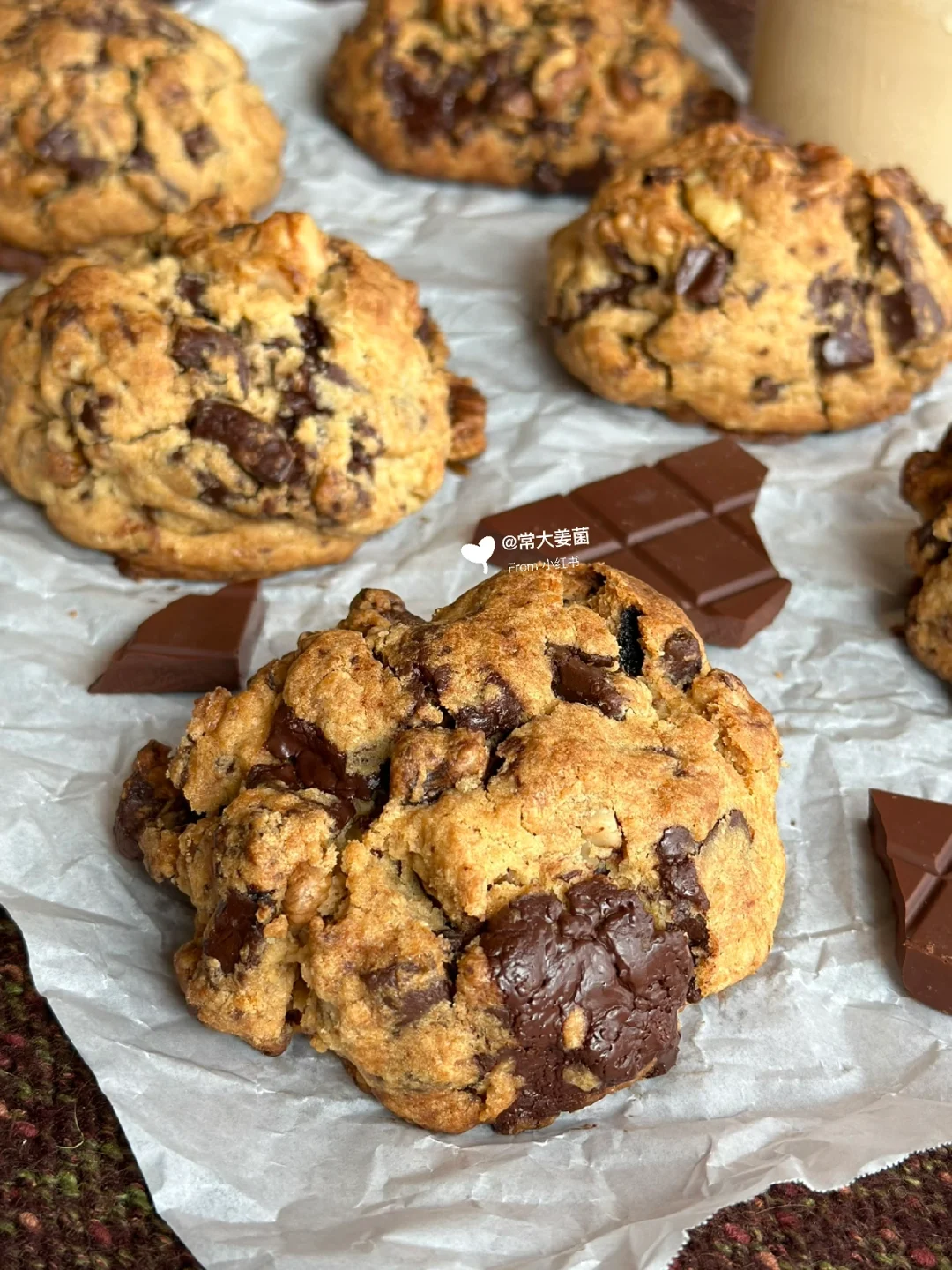 🔥纽约曲奇🍪酥脆巨香！简单好吃！！