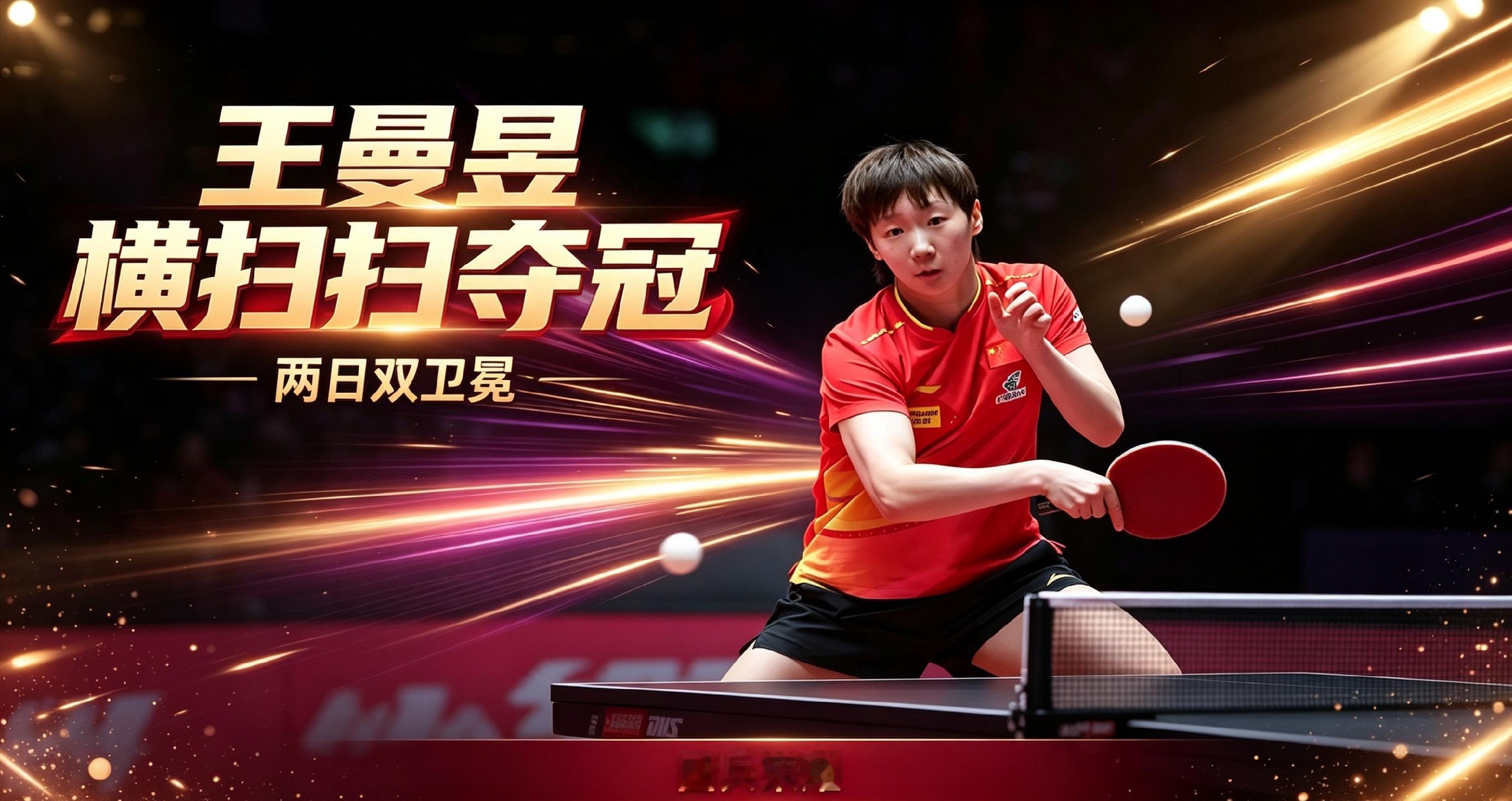 不给任何机会！王曼昱横扫佐藤瞳，两天两冠，打服日本削球名将