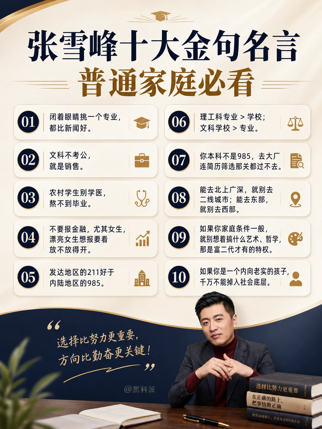 张雪峰10句大实话，普通家庭必看！