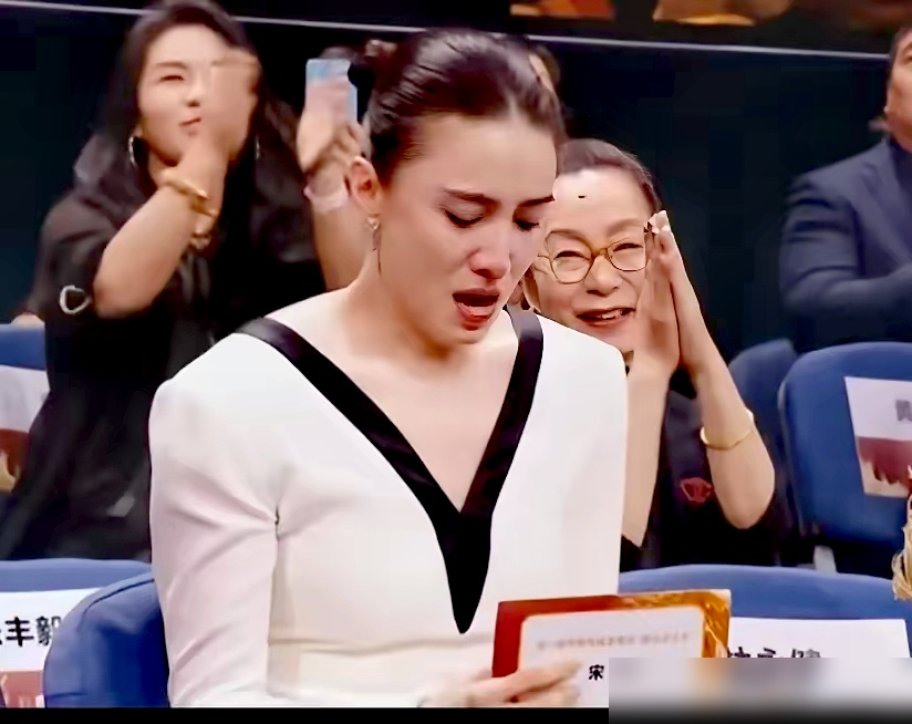 宋佳拿奖，第一件事不是谢导演，而是转身抱住了闫妮和杨紫。
金鹰奖开奖前她就红了眼。上台第一句，没背词儿：谢谢跟我入围的所有女演员，我们对角色的赤诚不分高下。这话一出，台下全跟着哭。
这是她靠《山花烂漫时》里的张桂梅，拿下的第二座视后。白玉兰之后又金鹰。但她在采访里反复只说一句：荣誉都是张老师的，