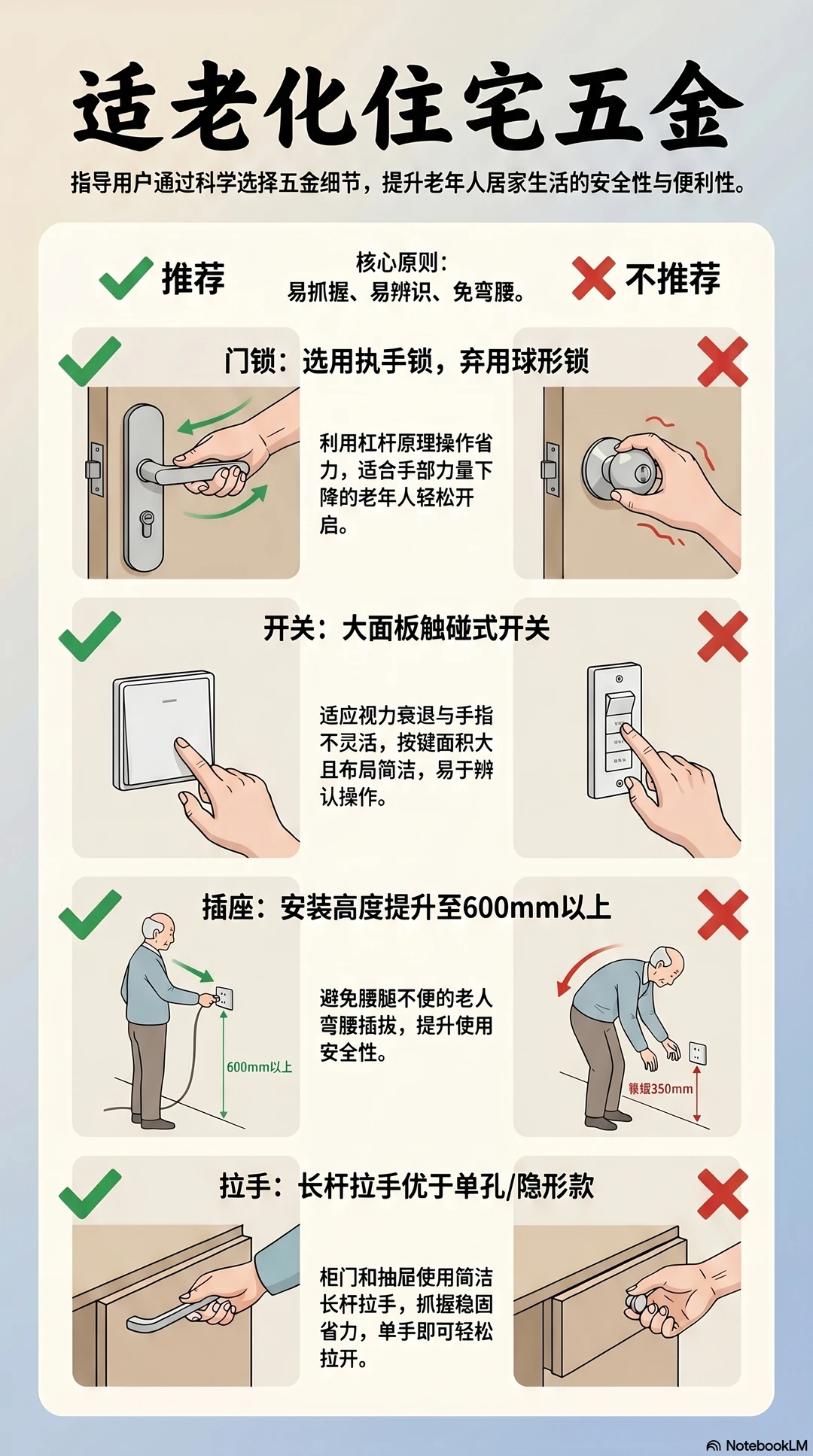 适老化五金红黑榜❌✅ 附避坑指南！