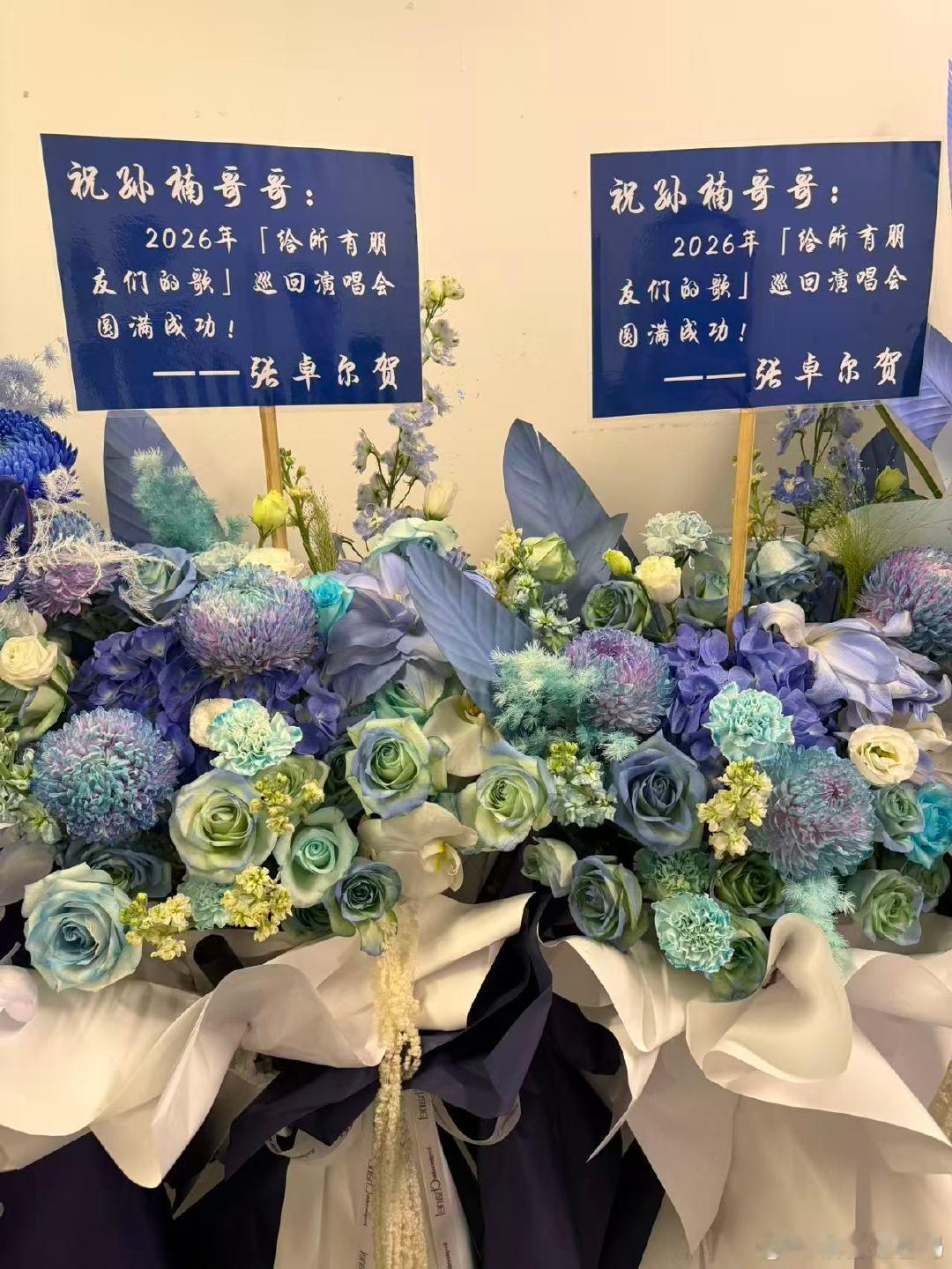 #披哥组团给孙楠演唱会送花篮#好喜欢披哥这群人的相处模式，组团送花篮支持孙楠演唱会，真心为同伴的演出送上祝福。 ​