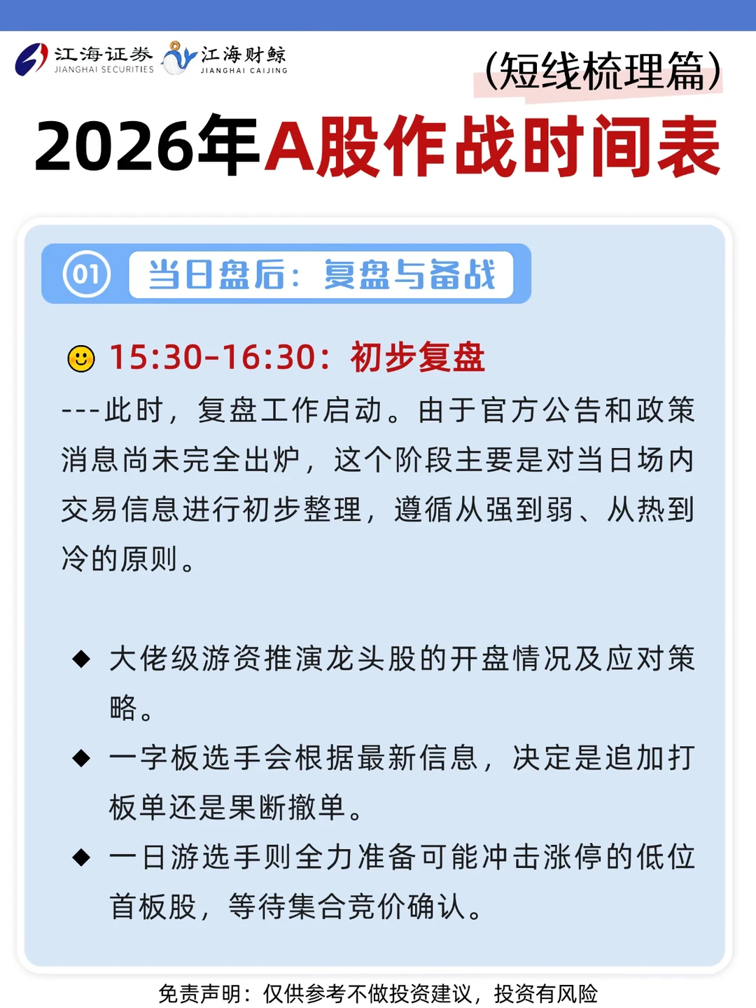 🔥2026年A股作战时间表