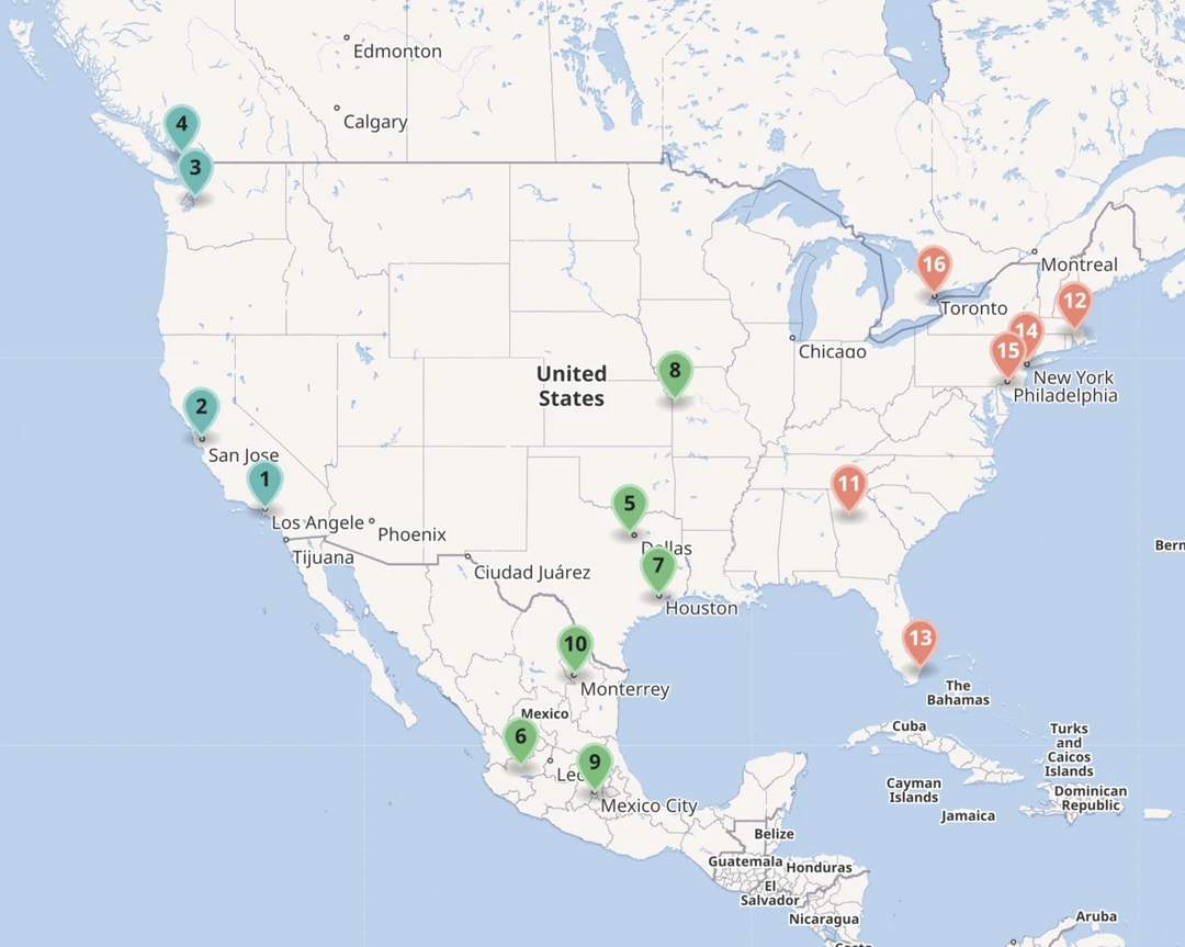 2026年世界杯场馆名称和容纳人数详情