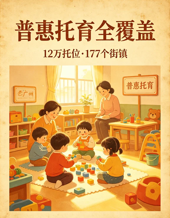 广州普惠托位超75% 177个街镇全覆盖