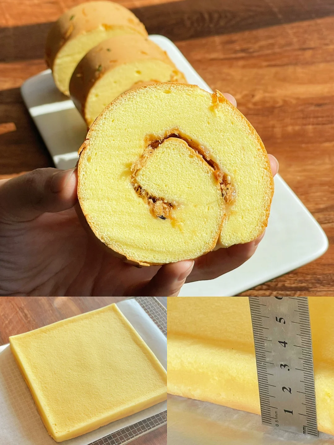 不开裂不回缩｜超厚基础蛋糕卷配方&教程‼️