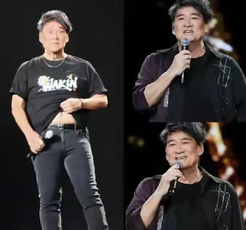 64岁周华健这下是又出名了，
不仅汕头，全国人民都知道了，周华健在汕头演唱会唱到一半突然忘词了，话筒在手里空了好几秒。

唱的就是那首家喻户晓的《朋友》，全场上万观众本来跟着大合唱，突然间周华健卡壳了，张张嘴愣是想不起下一句，举着话筒愣在原地，现场安静好几秒。

换别的歌手遇到这种舞台事故，多半慌到