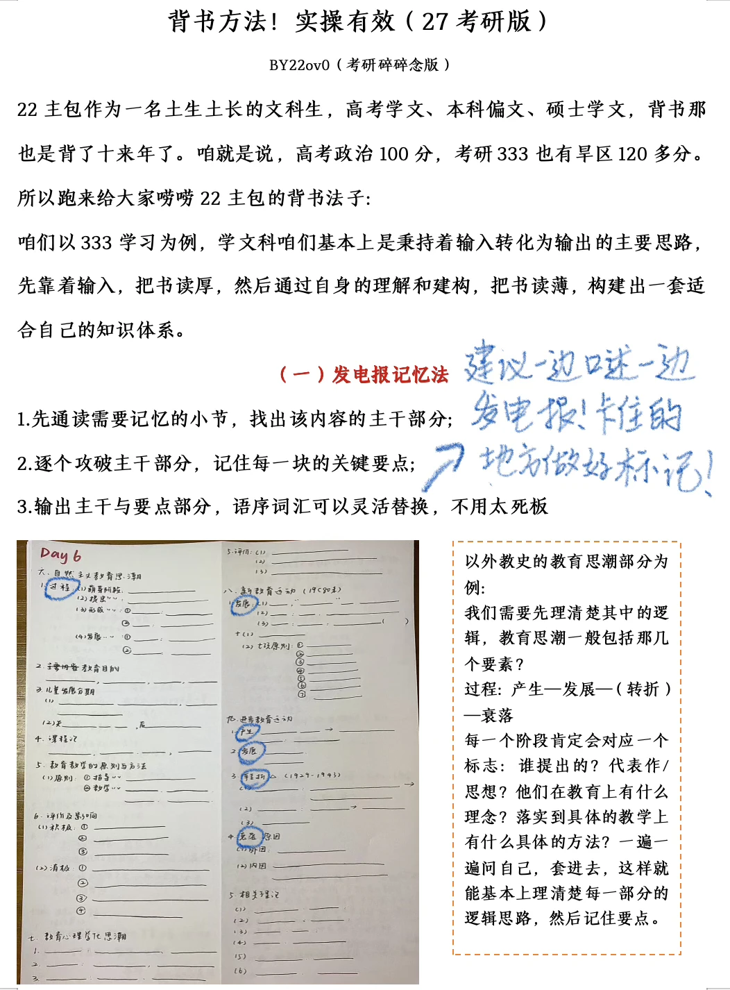 考研四大背书法：实操有效‼️