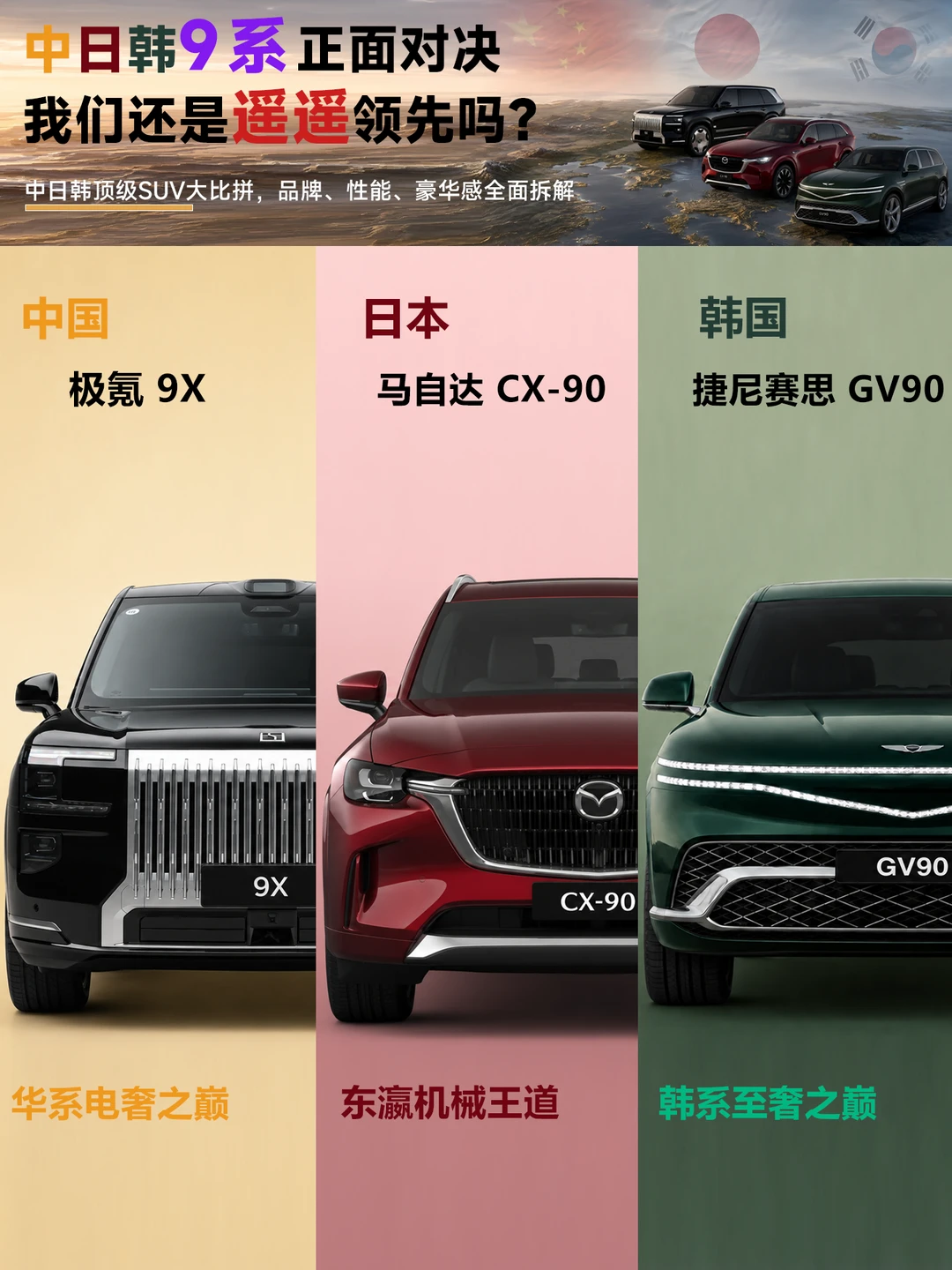 中日韩9系，我们领先了吗？