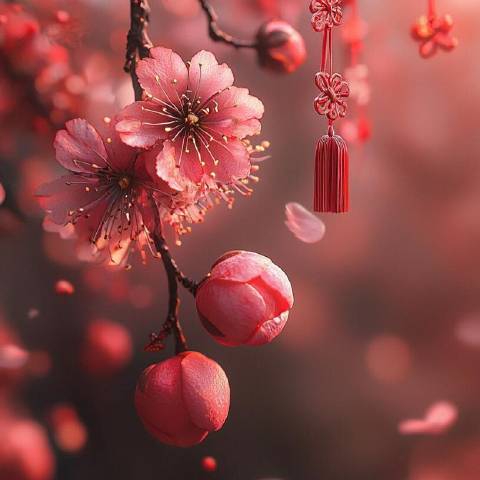 桃花雨落心