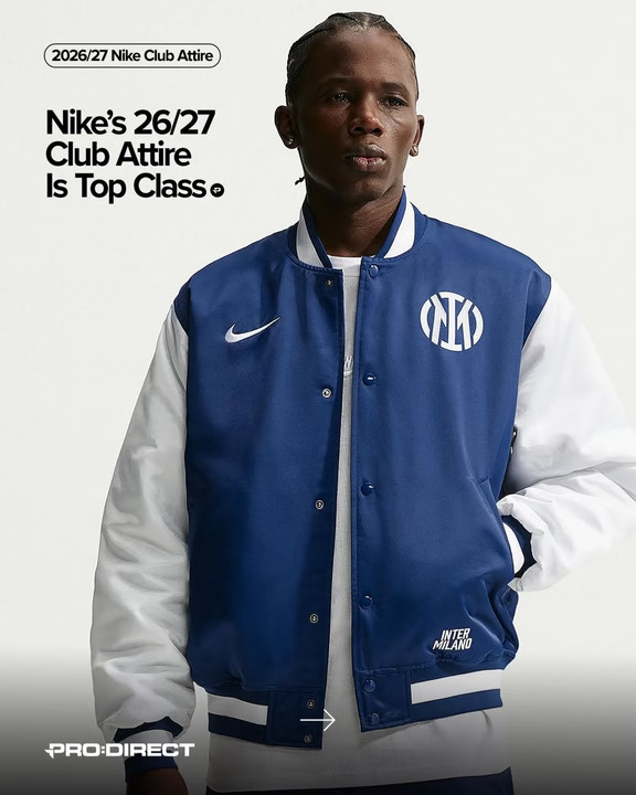 🚨Nike推出2026/27赛季俱乐部休闲服饰系列