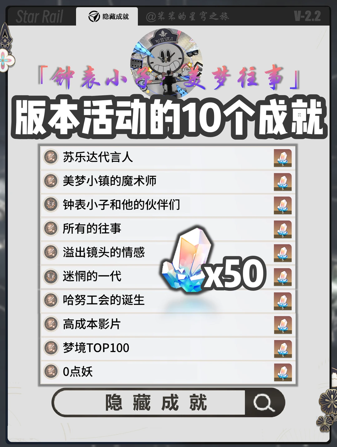 版本活动隐藏的10个成就，前几个有点难