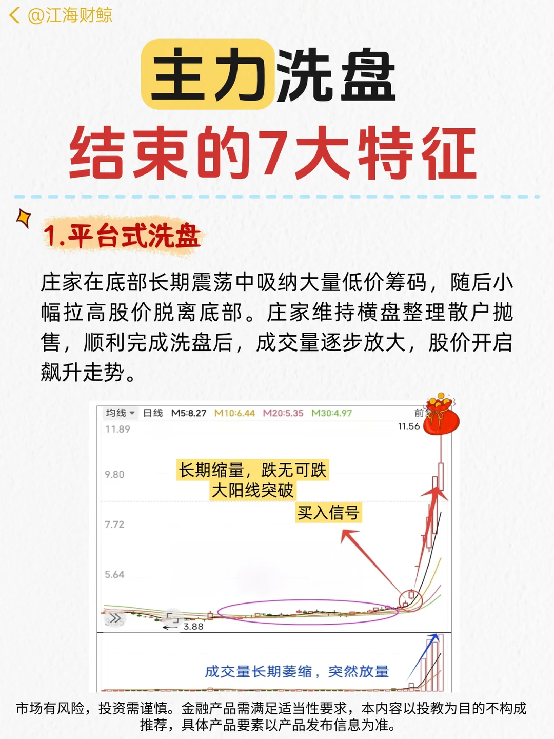 🔥主力洗盘结束的7大特征