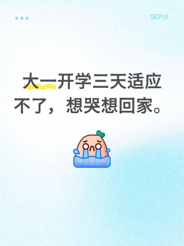 我想回家不想读大学了
