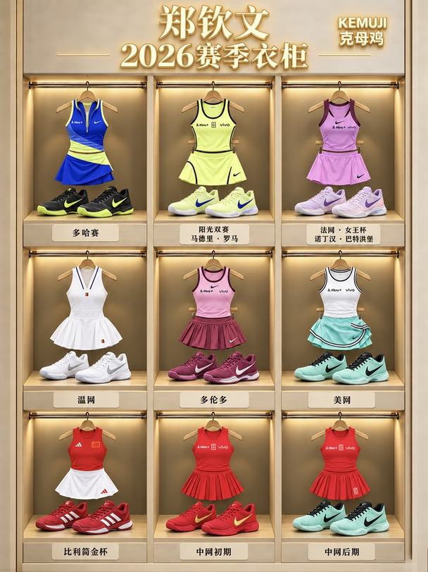 郑钦文今年的最佳战袍是哪一套？🎾👗