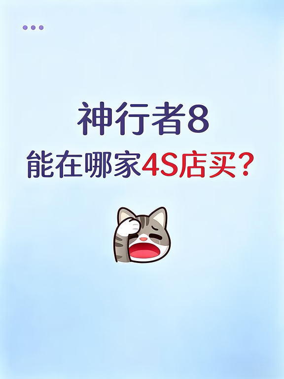 神行者8 能在哪家4S店买❓