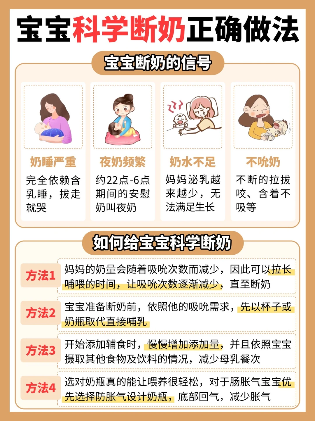准备断奶的妈妈存下吧！宝宝不受罪~