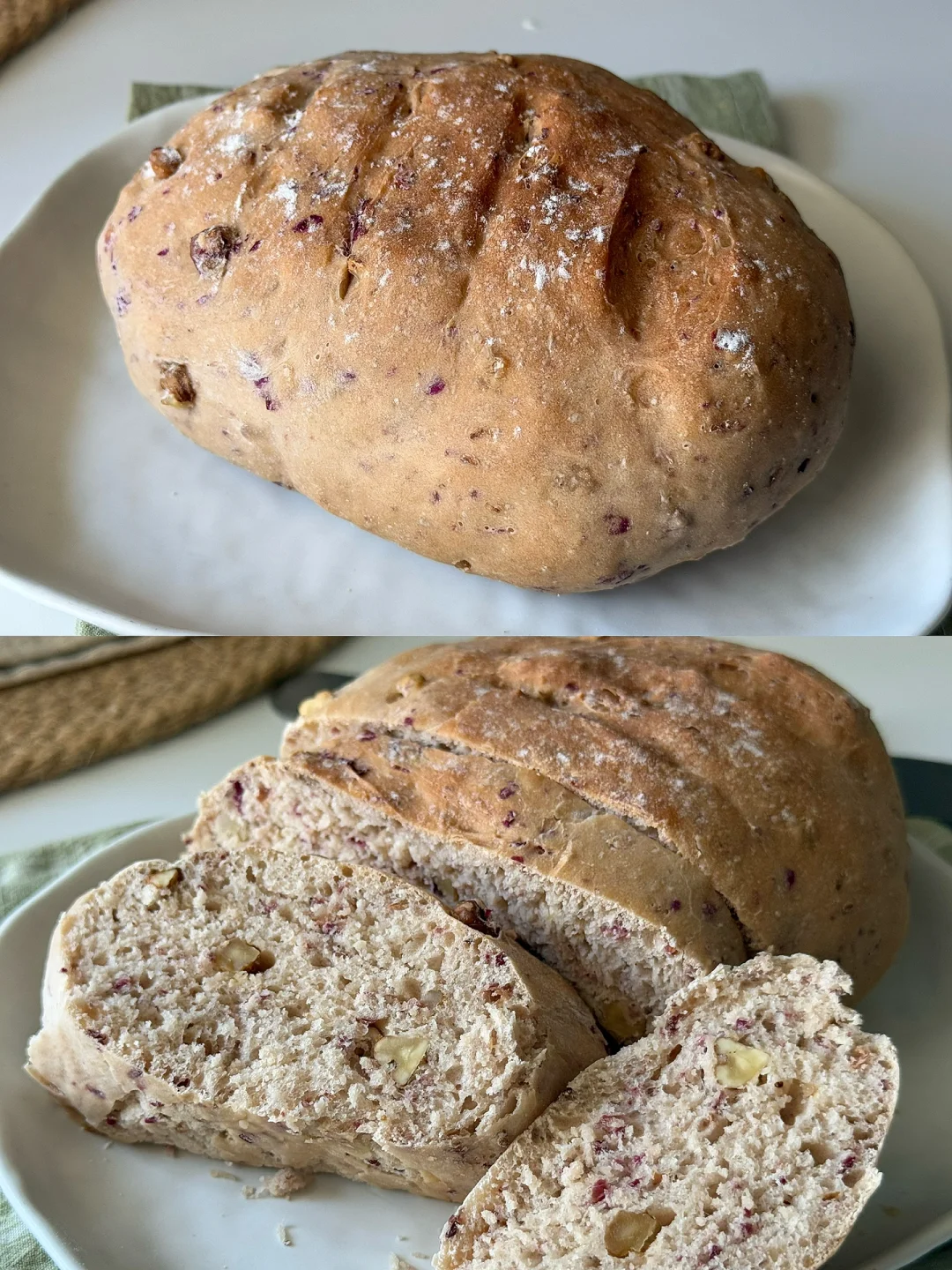 空气炸锅烤个鲜花欧包😋太太太太好吃了