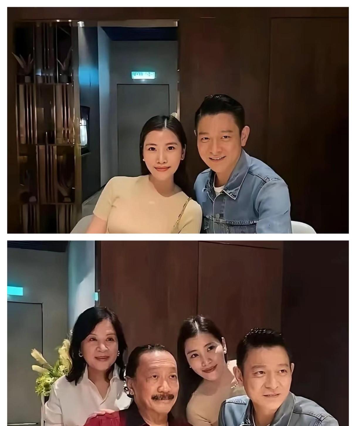刘德华陪朱丽蒨回马来西亚吃家宴，照片里他穿普通外套，不坐主位，跟长辈说话身子往前倾，一点天王架子没有。同席的陈志远是成功集团创办人，福布斯榜上身家9.4亿美元，媒体长期叫他“舅舅”，但这层亲戚关系其实没被当事人坐实过，更像是叫了十几年的习惯称呼。可华仔不管这些，到人家里就是踏实陪饭的女婿。红了四十年