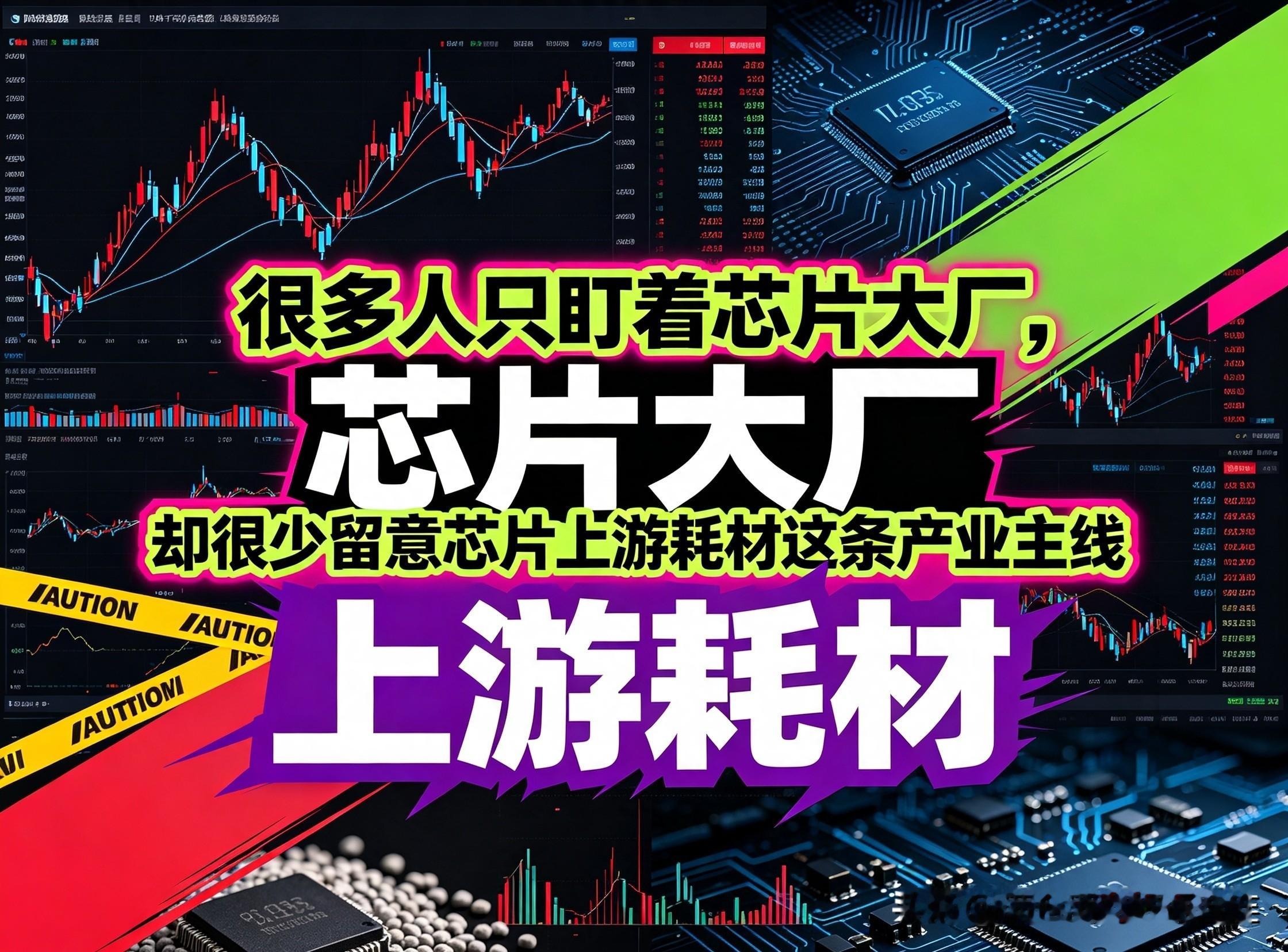 很多人只盯着芯片大厂，却很少留意芯片上游耗材这条产业主线