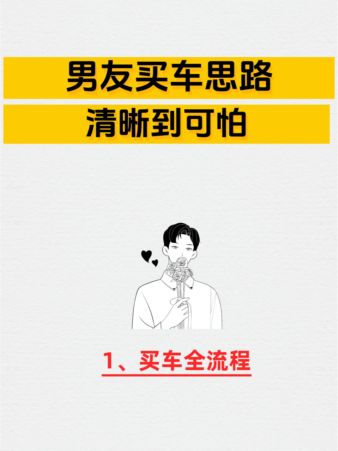 男友买车思路真的清晰😍恋爱脑再次崇拜！