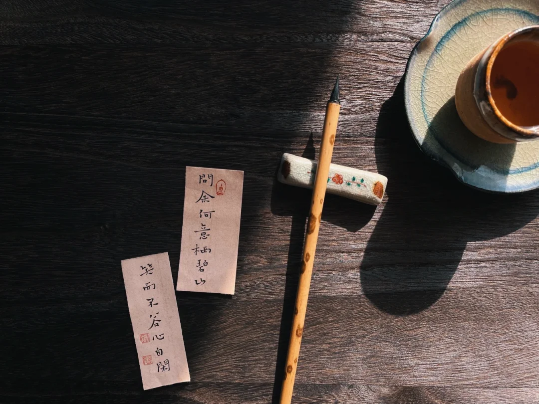 问余何意栖碧山