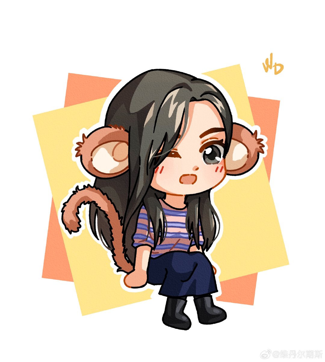 #陈丽君[超话]#
画了很喜欢的小猴子君君[期待][期待]
评论区有动图版[抱一抱] #陈丽君# ​