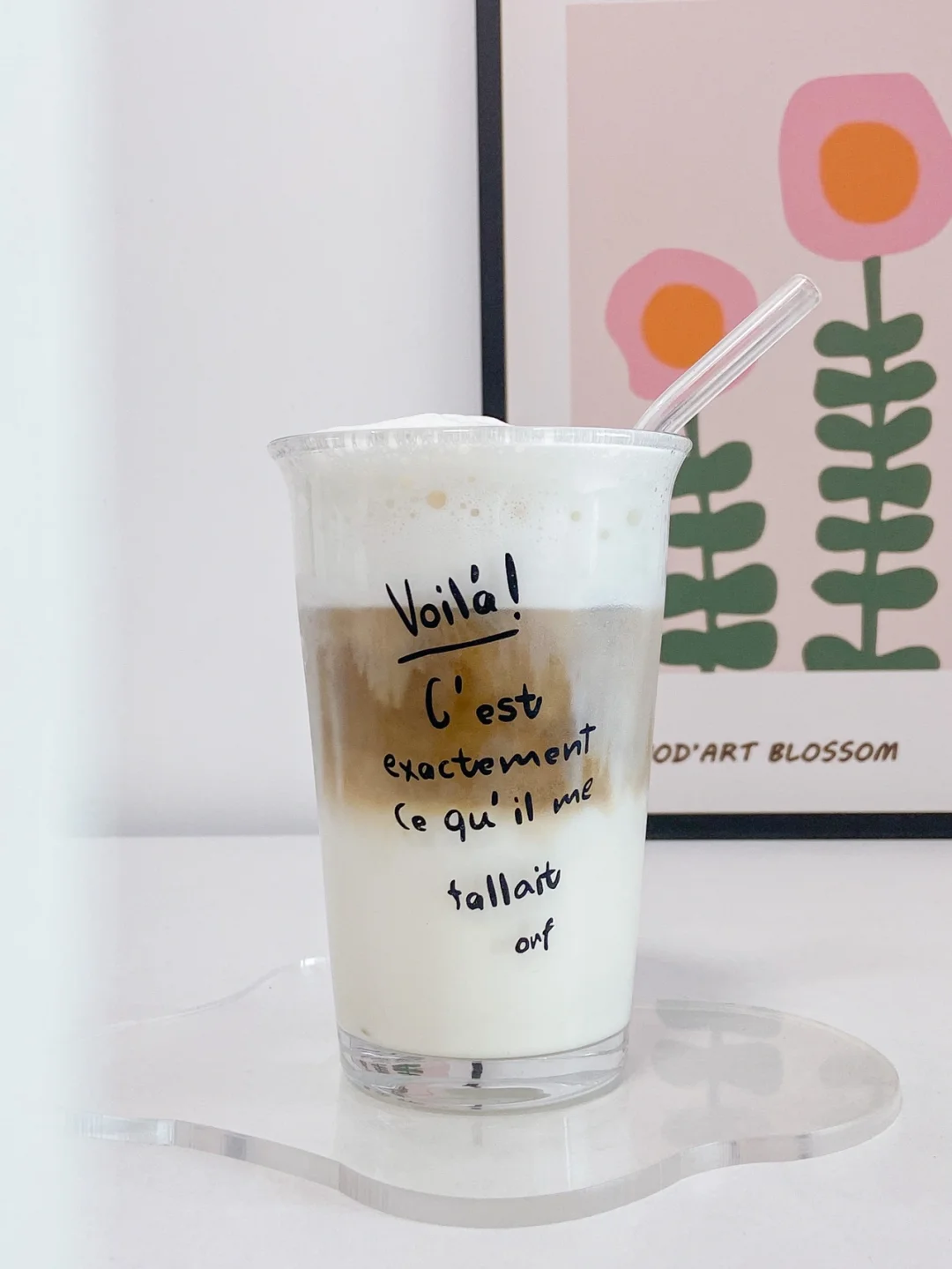 谁还不会做这个拿铁啊！！真的好喝又好看☕️