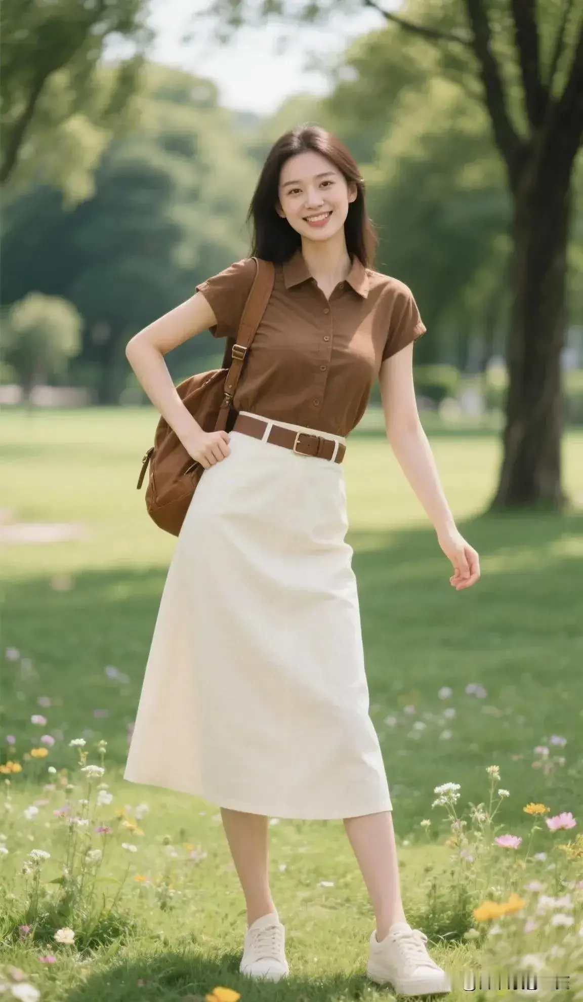 美女户外休闲写真太美了