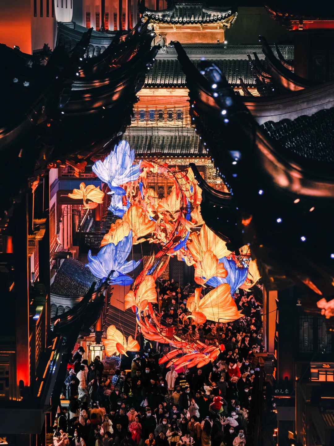 春节拍照灵感|人山人海的豫园灯会太震撼🏮