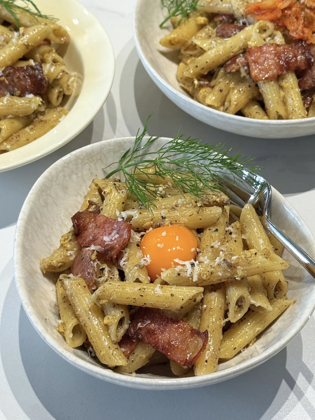 完美复刻芝士黑松露培根意面｜Home Feast