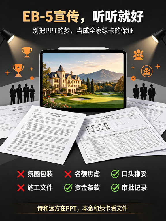 别被灯塔EB5的宣传PUA！光鲜PPT听听就好