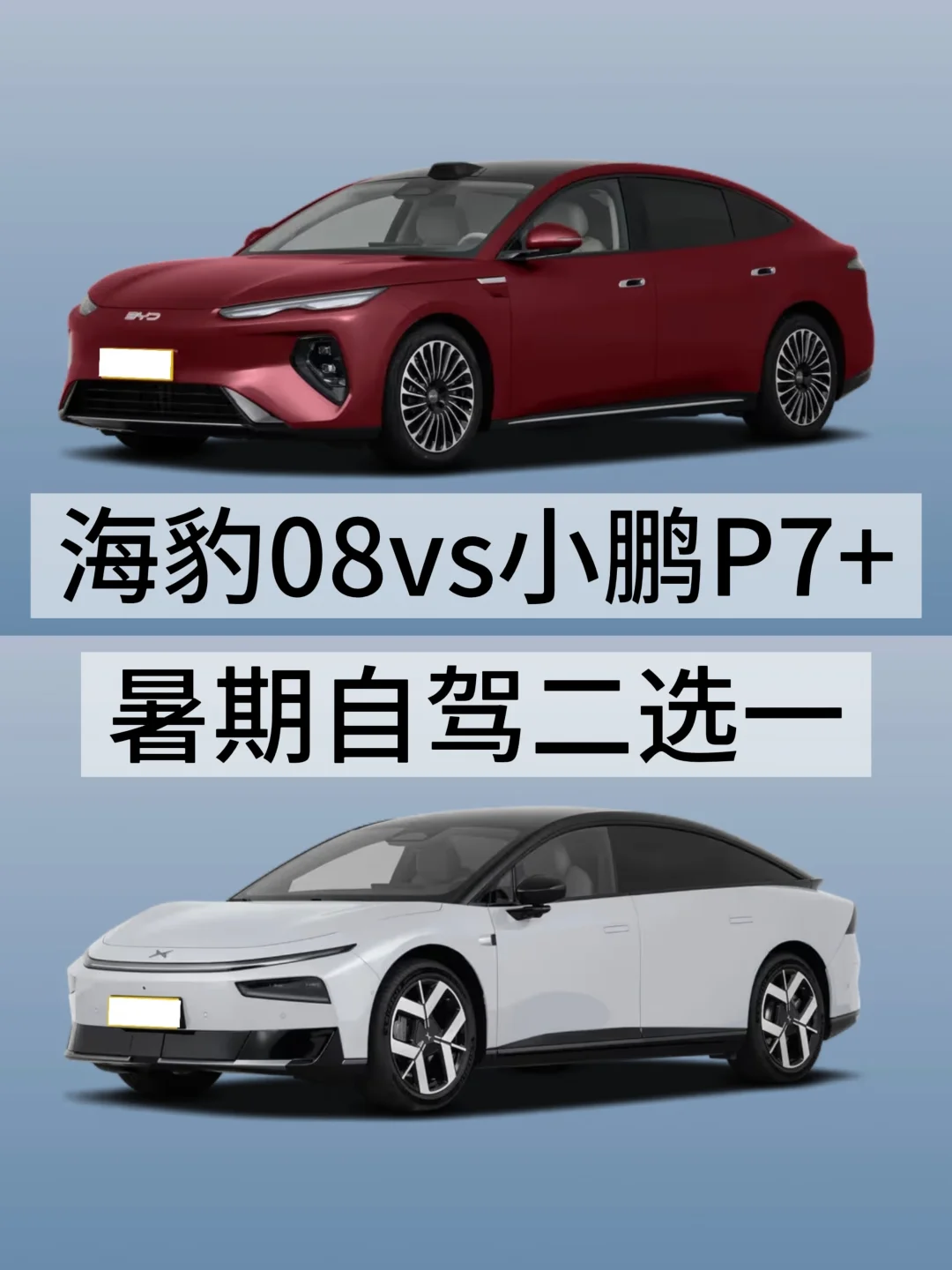 海豹08vs小鹏P7+ 暑期自驾二选一